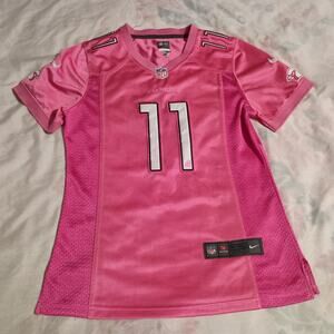 Larry Fitzgerald #11 Jersey Arizona Cardinals Pink Women’s Size M